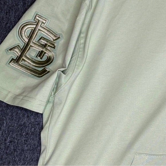 St Louis Cardinal Pro Standard Neutral Hoodie Short Sleeve T-Shirt‎ Men's Medium - Picture 5 of 11